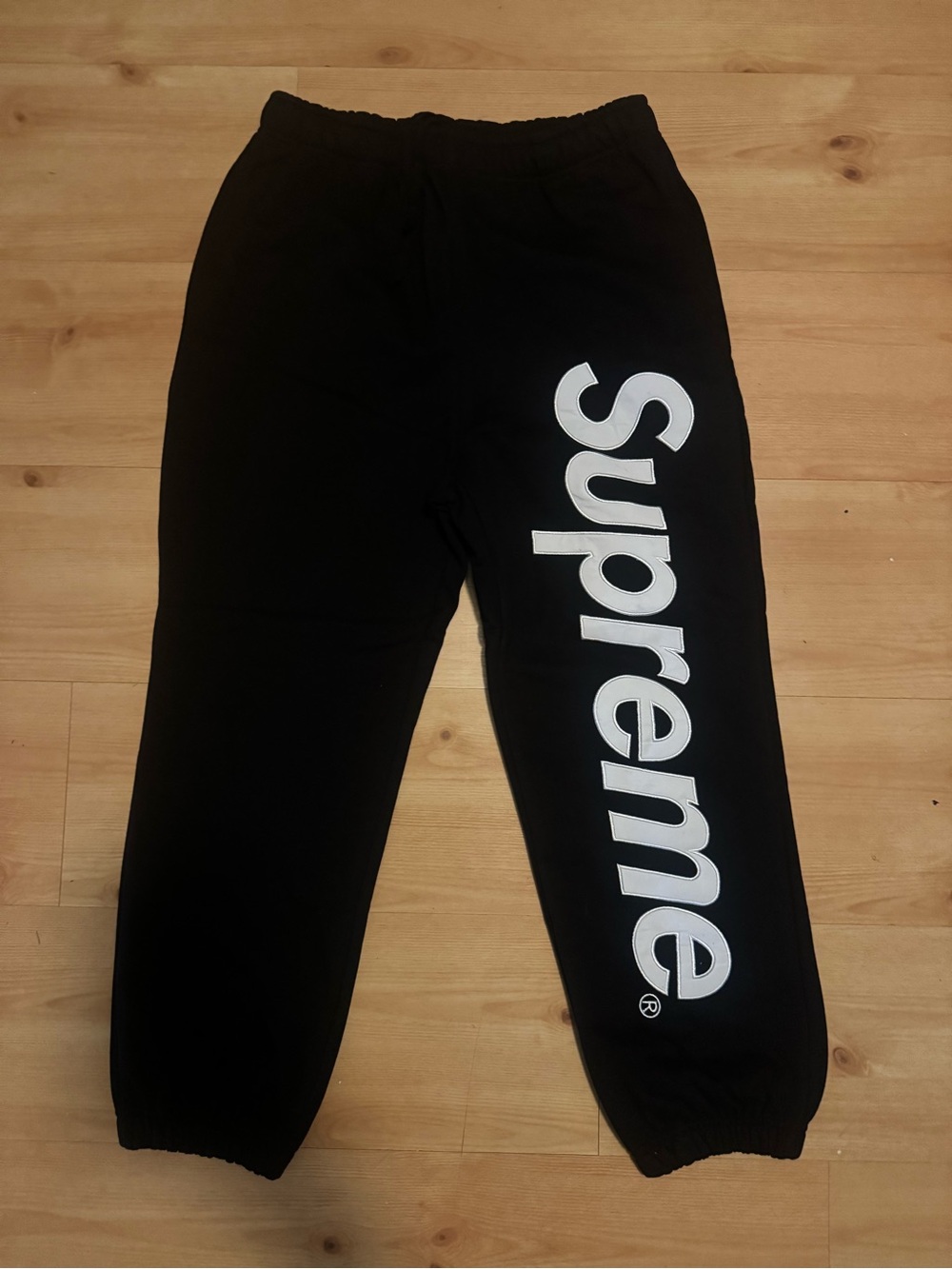 Supreme Black Logo Sweatpants